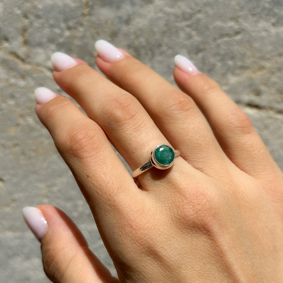 טבעת אבן חן Moon Green