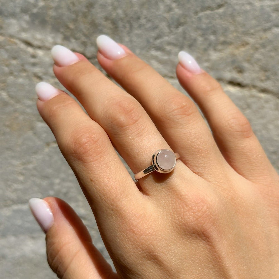 טבעת אבן חן  Moon Pink