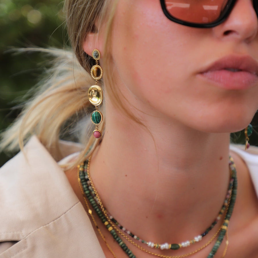 עגילי אבני חן | Muse