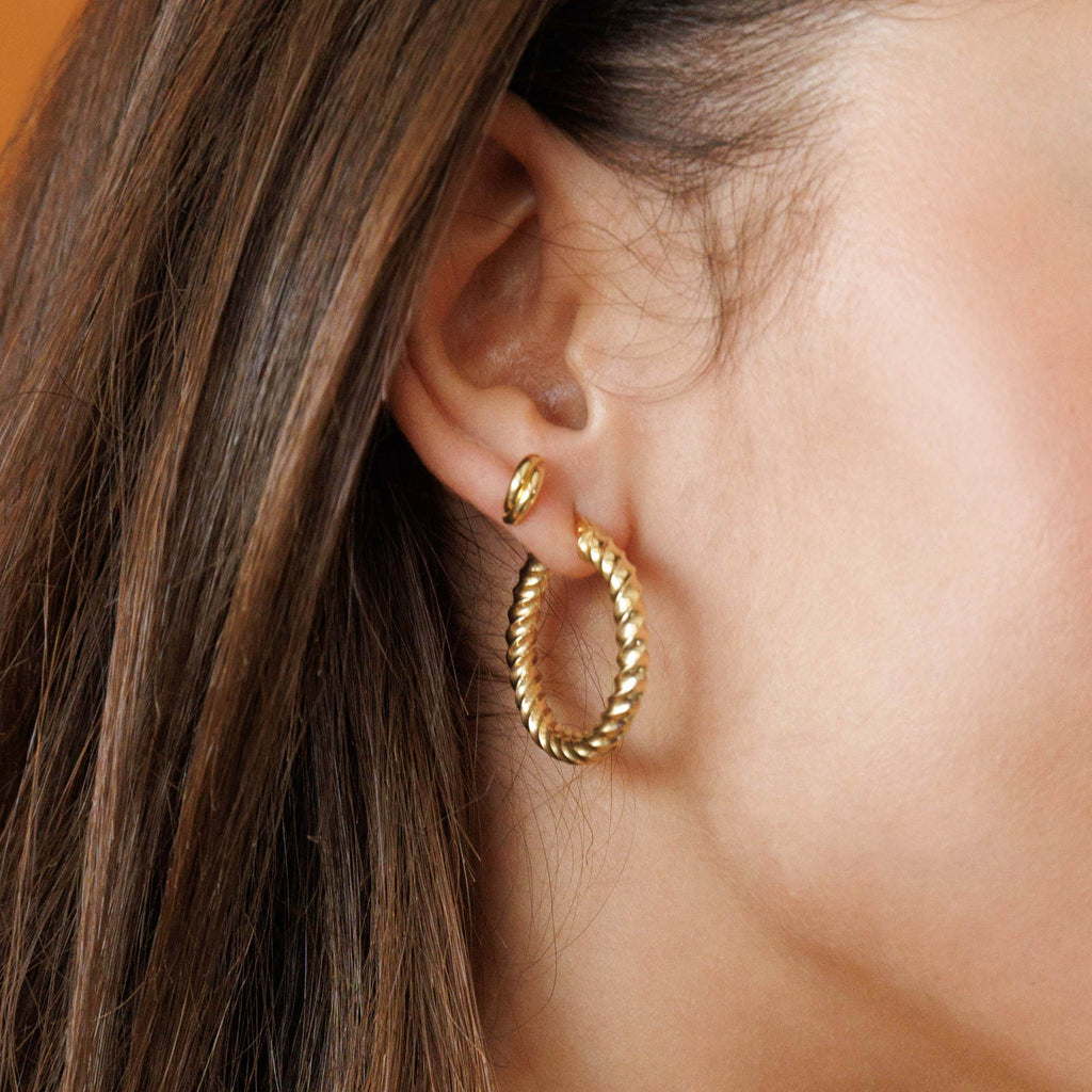 עגילי חישוק Orion | זהב 14K