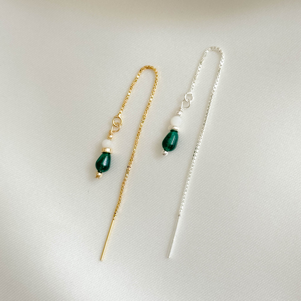 עגילי נתלה אגת ירוקה |  Monaco