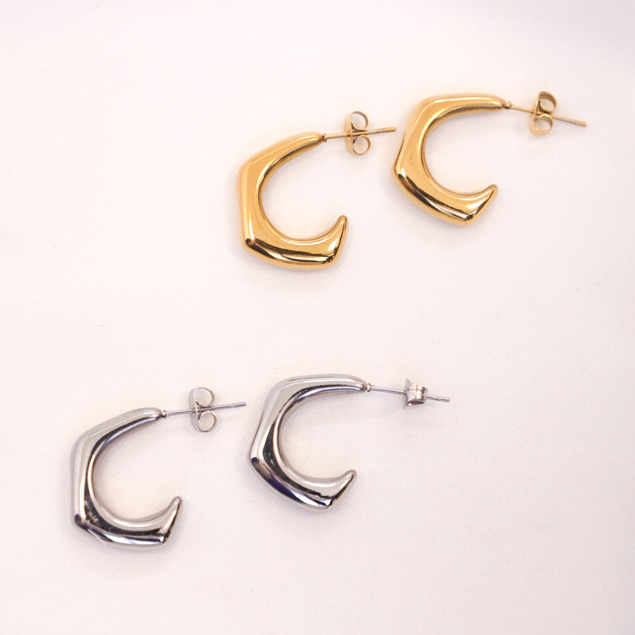 עגילי סטיינלס סטיל | Eden