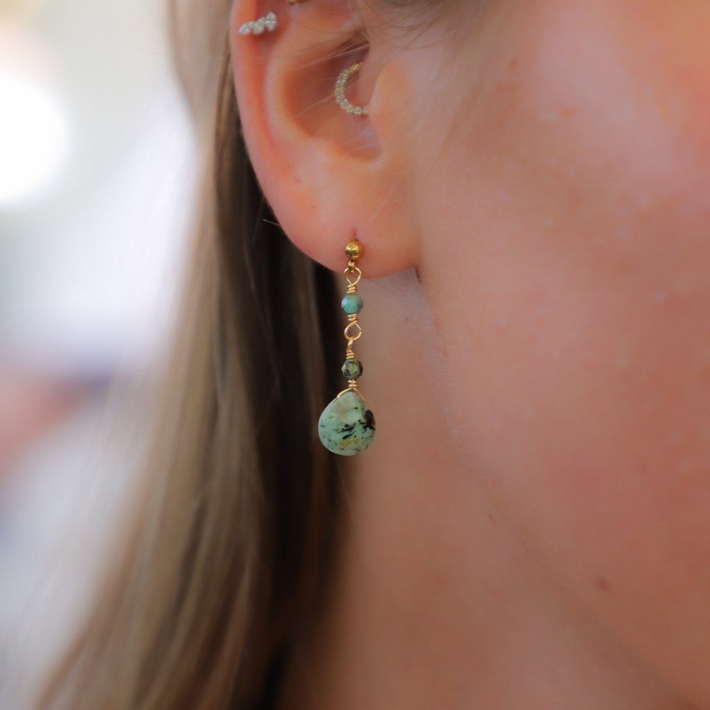 עגילי טורקיז | Roselle